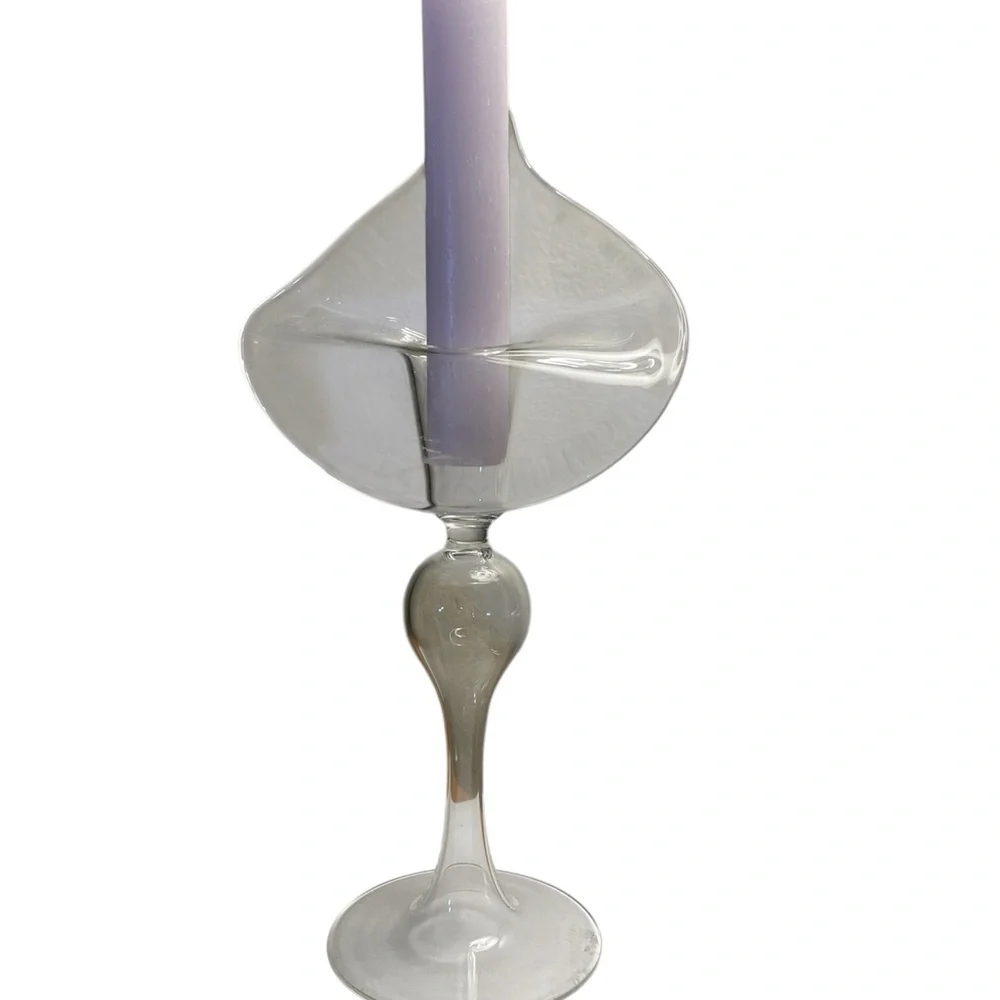 Candlestick holders 2 in set Tulip design